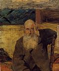 Henri De Toulouse-lautrec Canvas Paintings - Old Man at Celeyran